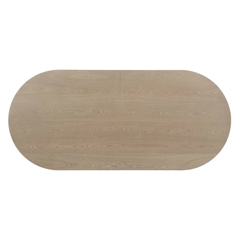 Table à manger ovale en bois de style moderne