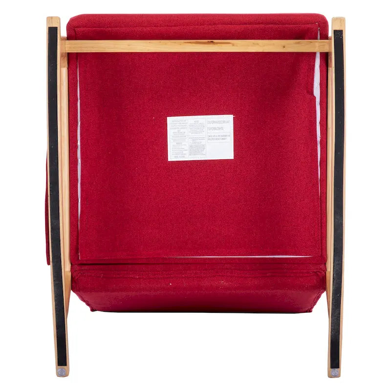 Fauteuil à bascule avec pouf pour salon