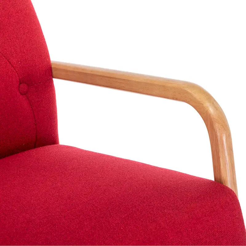 Fauteuil à bascule avec pouf pour salon