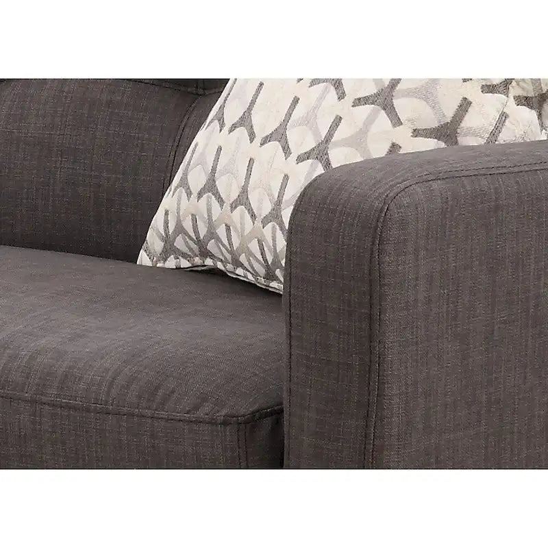 Canapé gris anthracite moderne du milieu du siècle