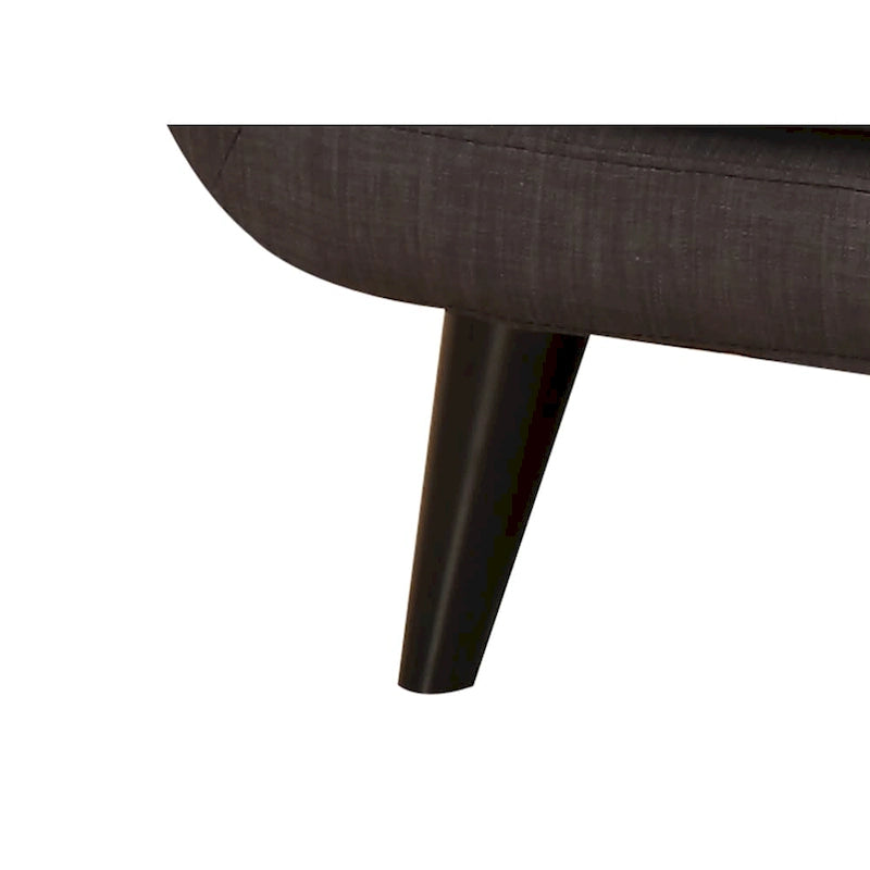 Canapé gris anthracite moderne du milieu du siècle