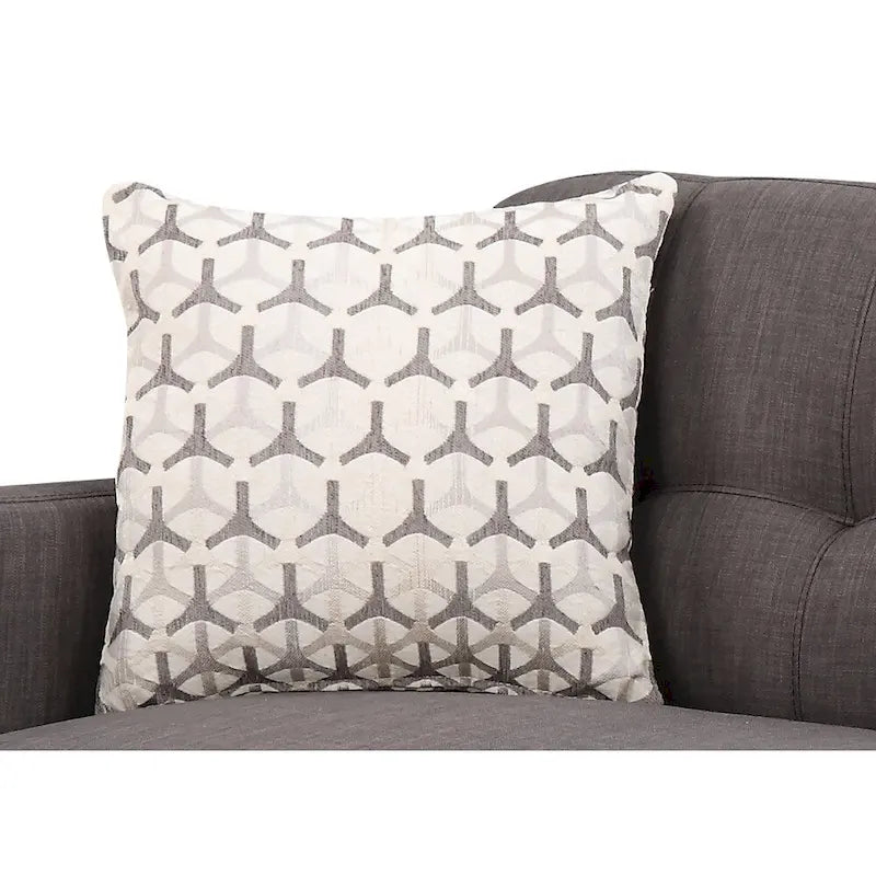 Canapé gris anthracite moderne du milieu du siècle