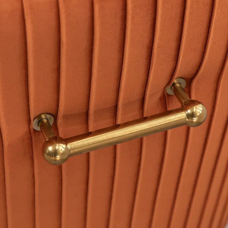 Lot de 2 chaises de salle à manger d'appoint en velours du milieu du siècle avec poignée arrière
