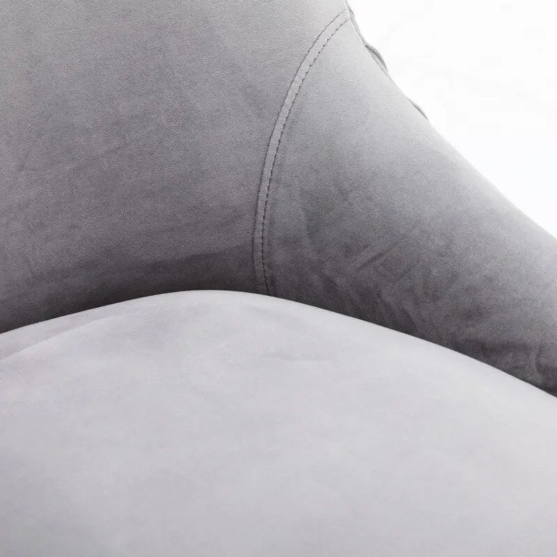 Lot de 2 chaises de salle à manger d'appoint en velours du milieu du siècle avec poignée arrière