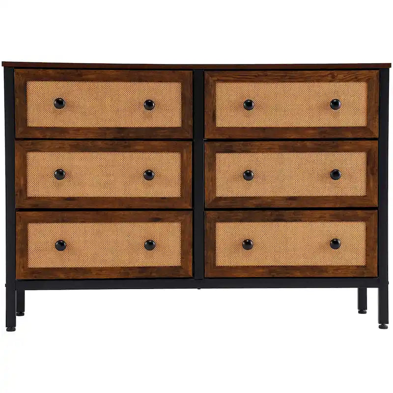 Commode en rotin Unité de rangement de placard pour chambre à coucher