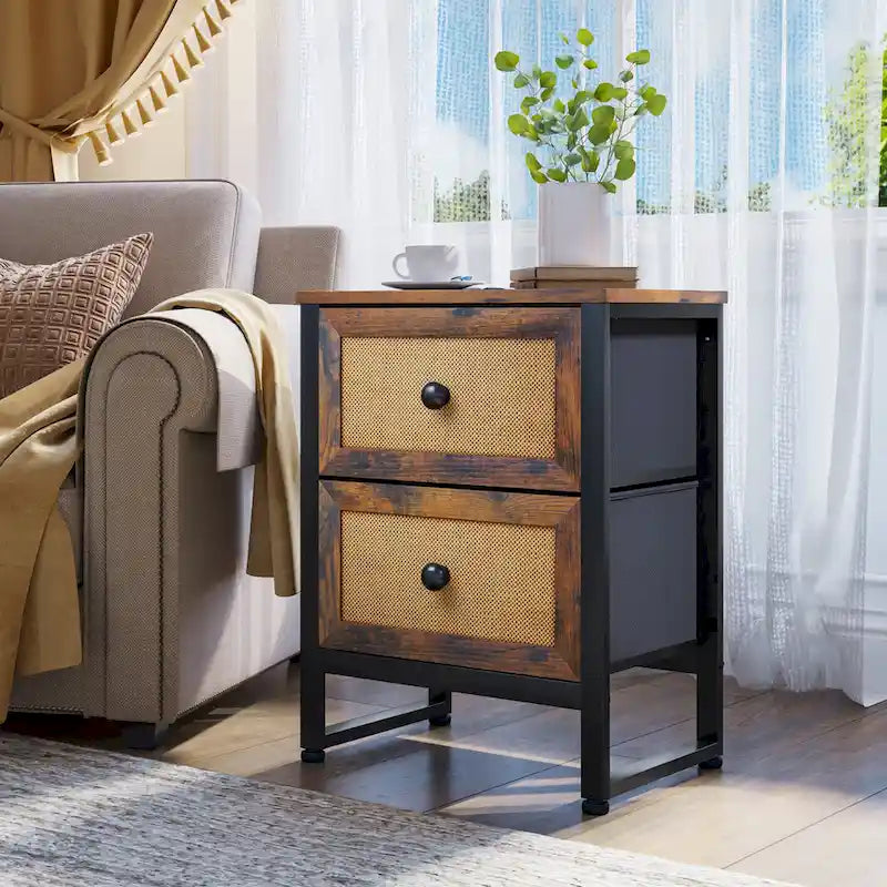 Commode en rotin Unité de rangement de placard pour chambre à coucher