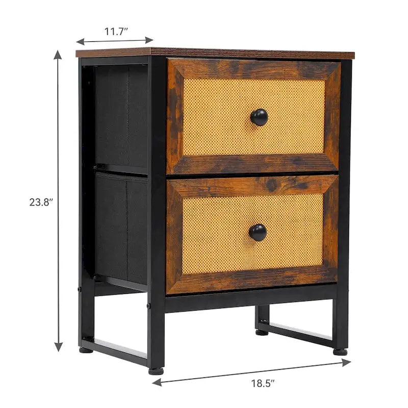Commode en rotin Unité de rangement de placard pour chambre à coucher