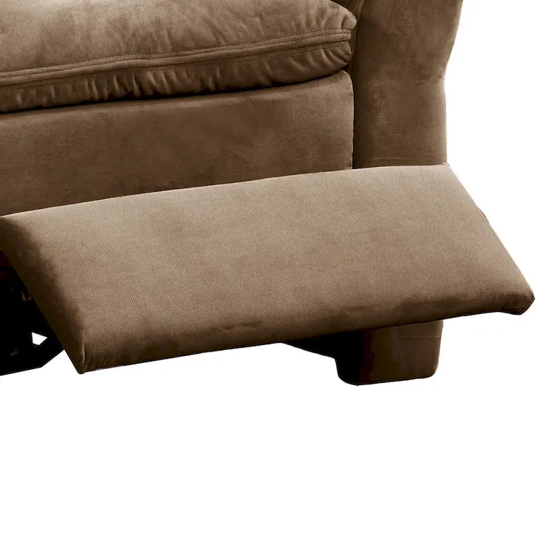 Fauteuil inclinable massant électrique transitoire en tissu marron