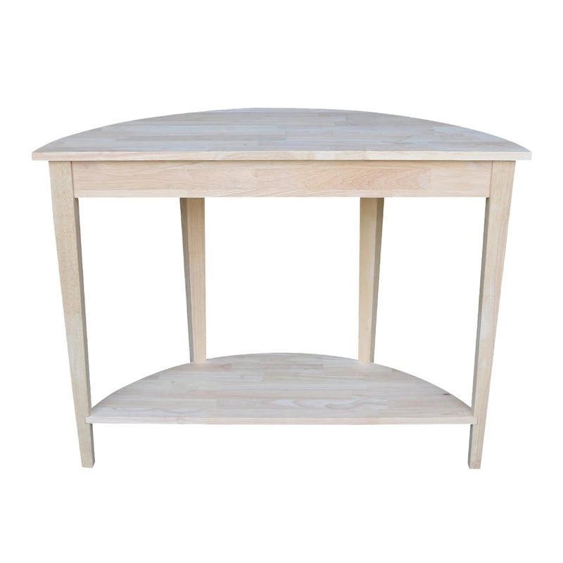 Console demi-lune moderne non finie