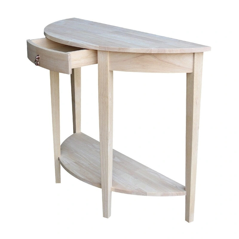 Console demi-lune moderne non finie
