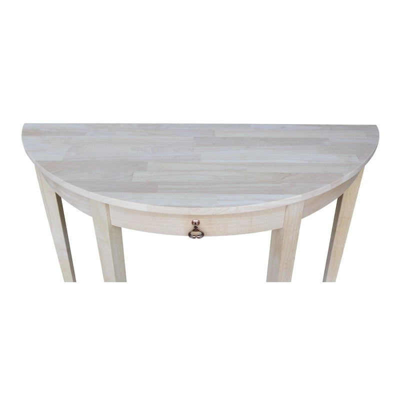 Console demi-lune moderne non finie