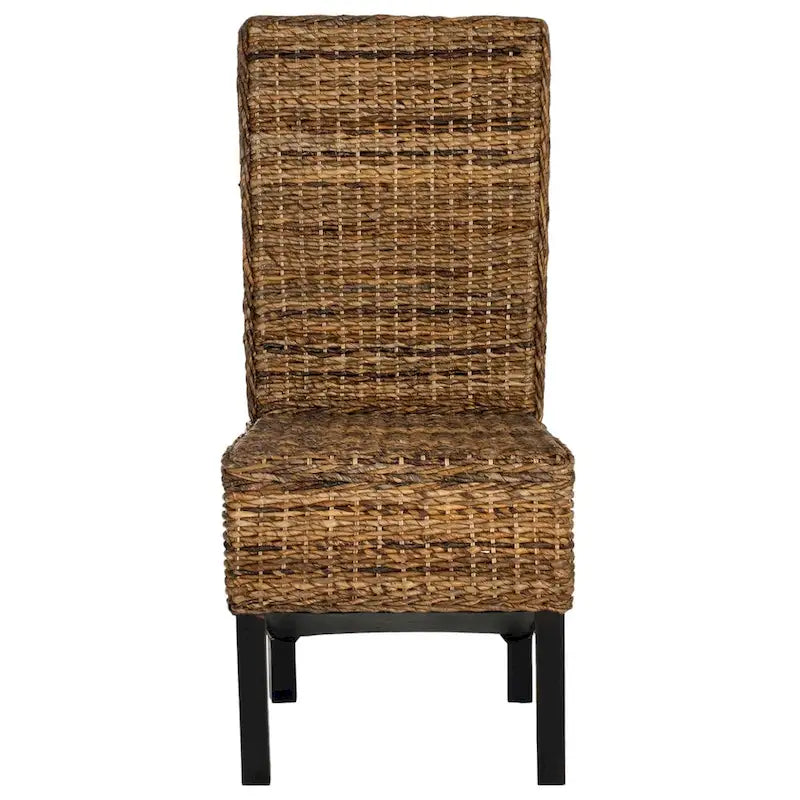 Chaise de salle à manger en osier naturel (lot de 2) - 19 L x 22 P x 41 H
