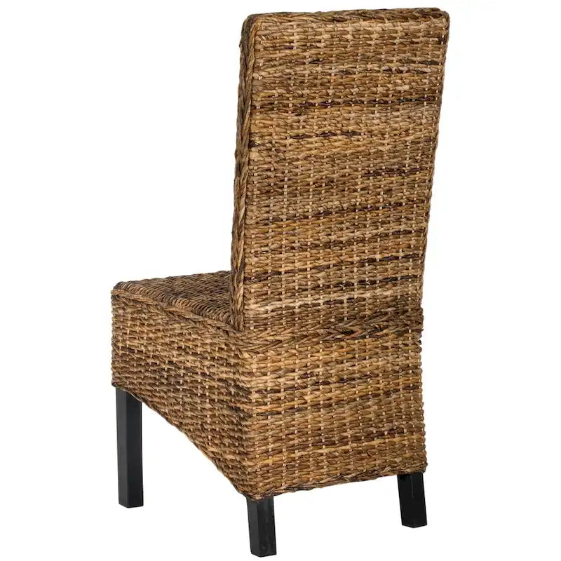 Chaise de salle à manger en osier naturel (lot de 2) - 19 L x 22 P x 41 H