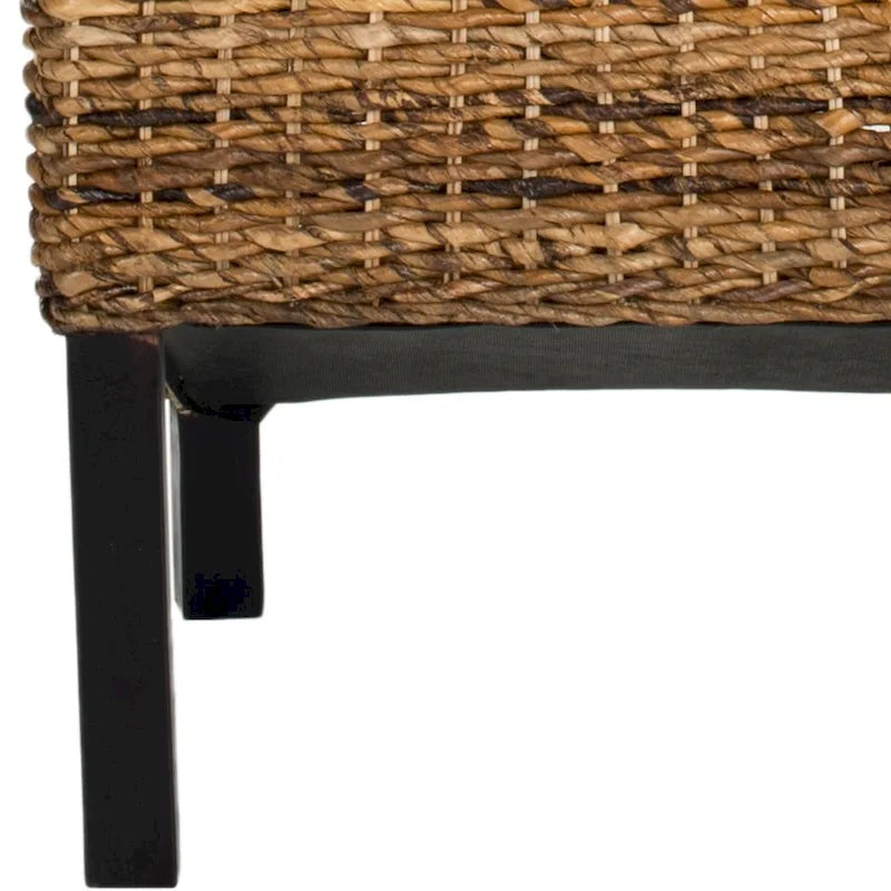 Chaise de salle à manger en osier naturel (lot de 2) - 19 L x 22 P x 41 H