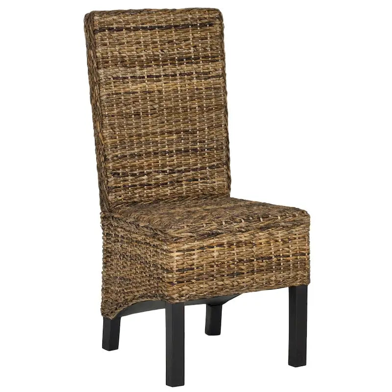 Chaise de salle à manger en osier naturel (lot de 2) - 19 L x 22 P x 41 H