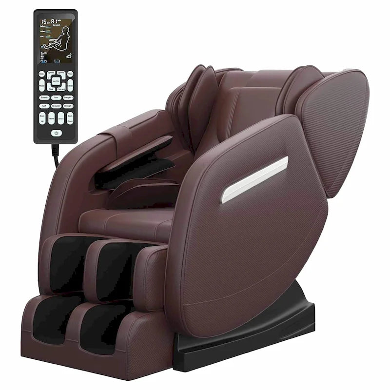 Fauteuil de massage corporel chauffant avec mode zéro gravité et lecteur de musique Bluetooth