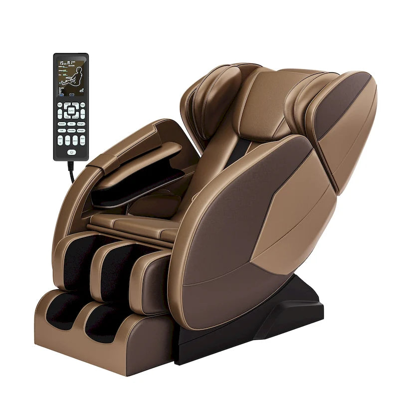 Fauteuil de massage corporel chauffant avec mode zéro gravité et lecteur de musique Bluetooth