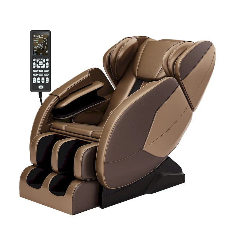 Fauteuil de massage corporel chauffant avec mode zéro gravité et lecteur de musique Bluetooth