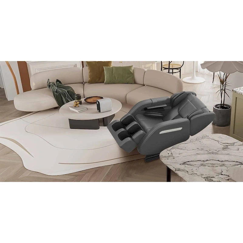 Fauteuil de massage corporel chauffant avec mode zéro gravité et lecteur de musique Bluetooth