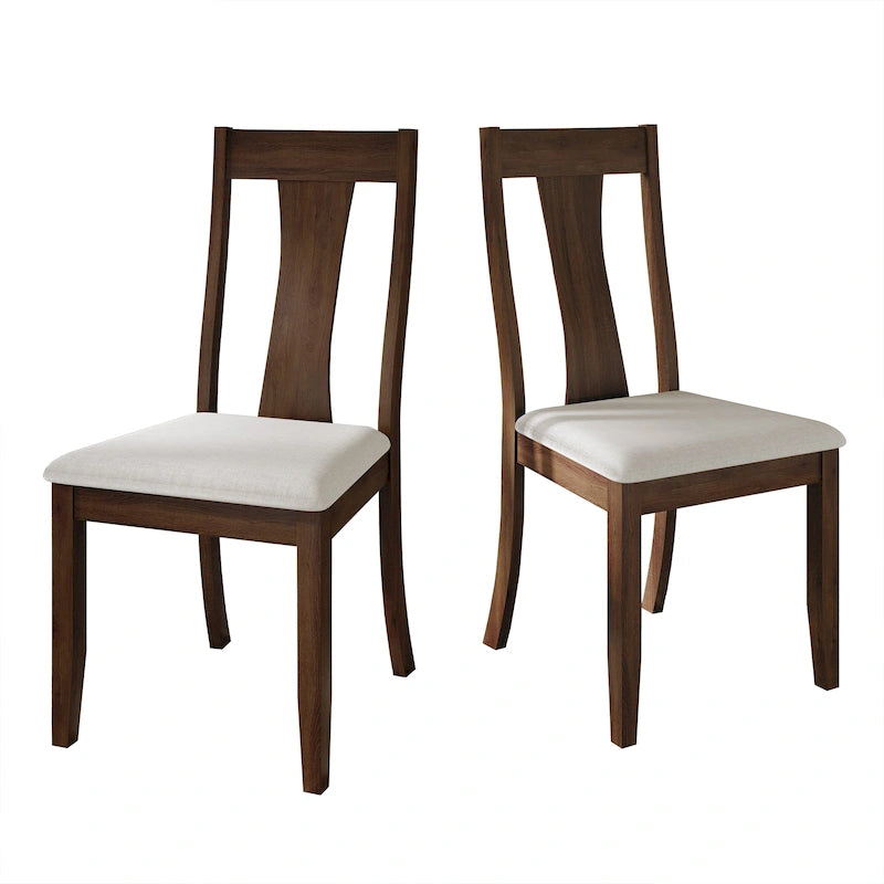 Chaises de salle à manger en bois de style vintage (lot de 2) - S.O.