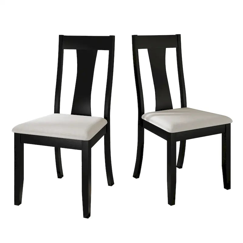 Chaises de salle à manger en bois de style vintage (lot de 2) - S.O.