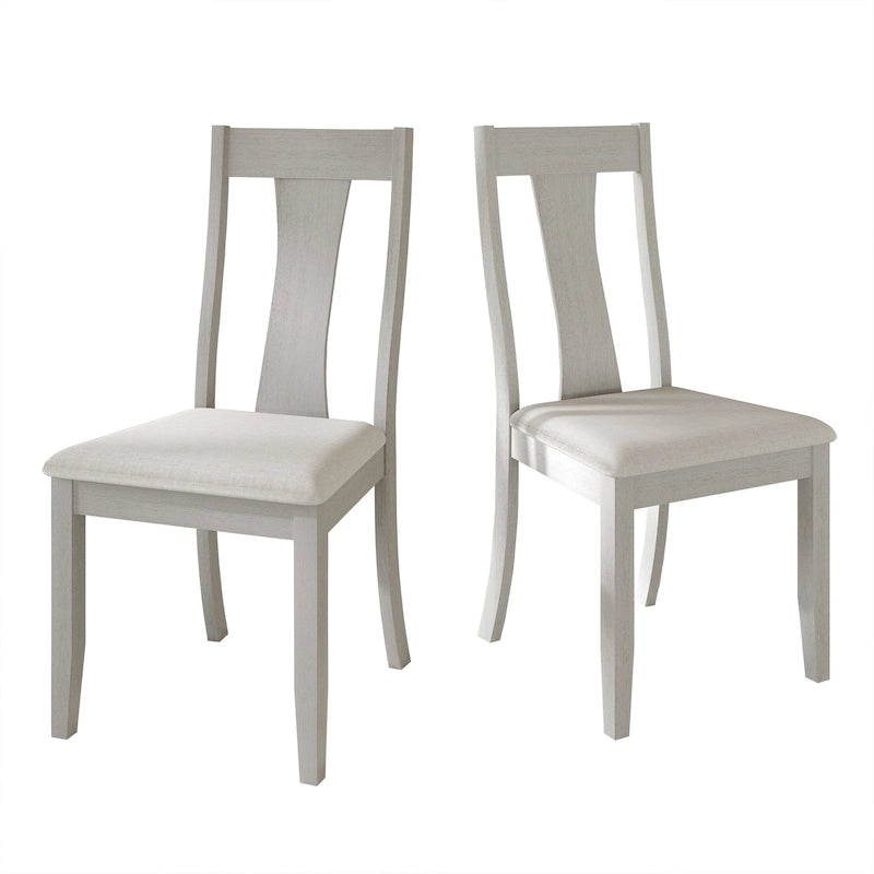 Chaises de salle à manger en bois de style vintage (lot de 2) - S.O.