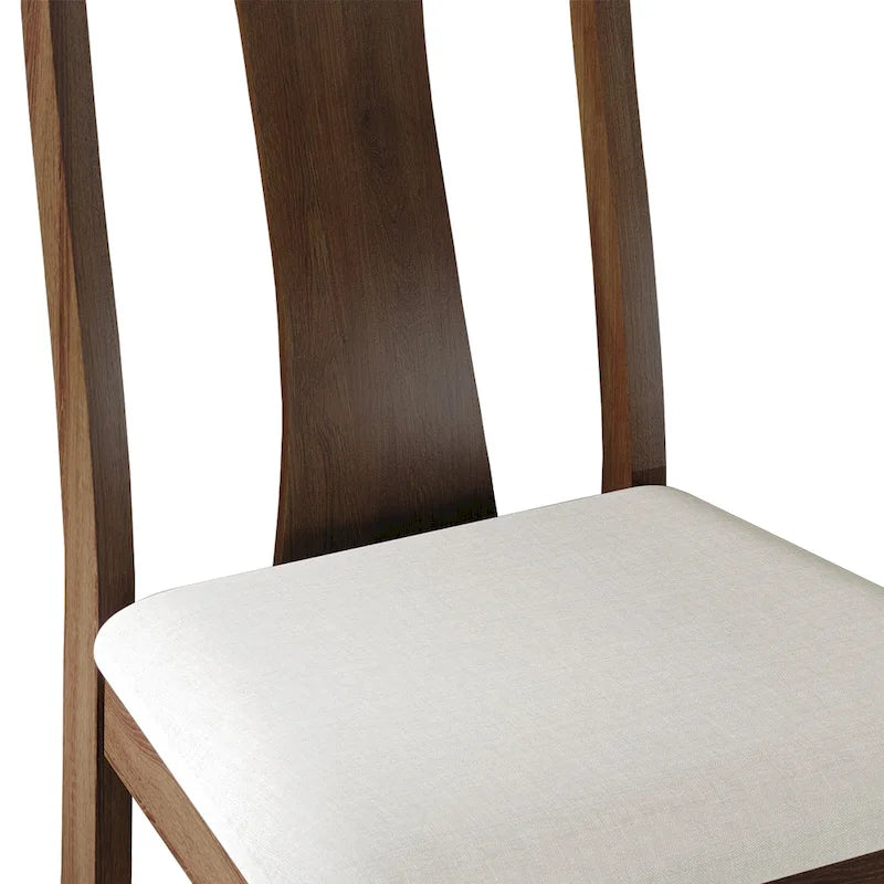 Chaises de salle à manger en bois de style vintage (lot de 2) - S.O.