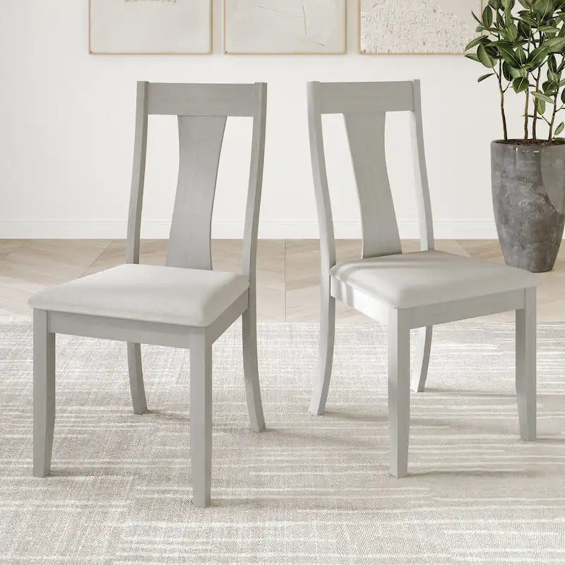 Chaises de salle à manger en bois de style vintage (lot de 2) - S.O.