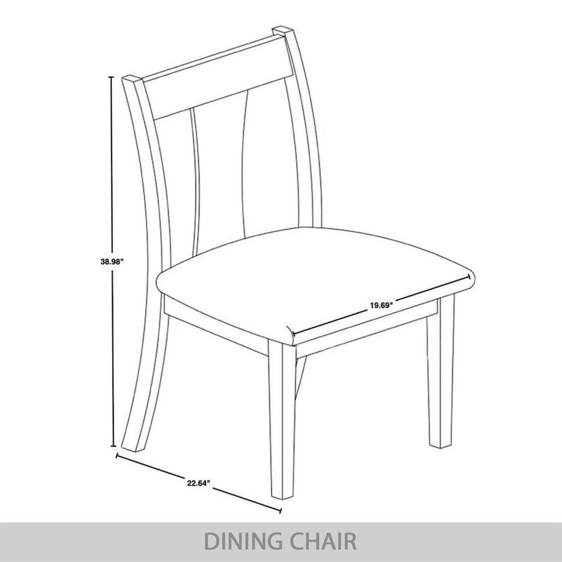 Chaises de salle à manger en bois de style vintage (lot de 2) - S.O.