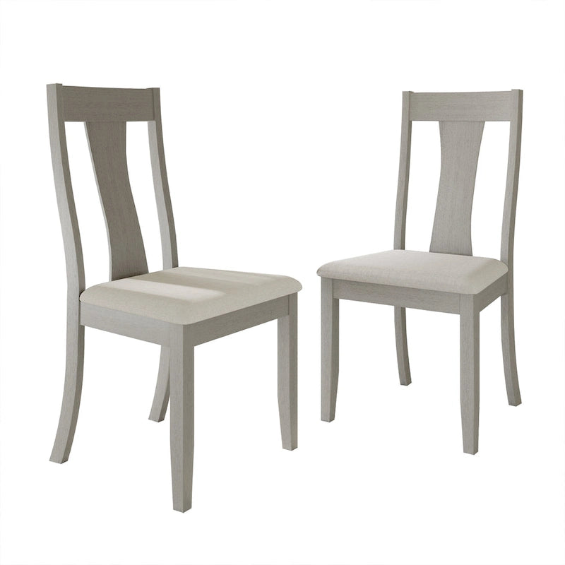 Chaises de salle à manger en bois de style vintage (lot de 2) - S.O.