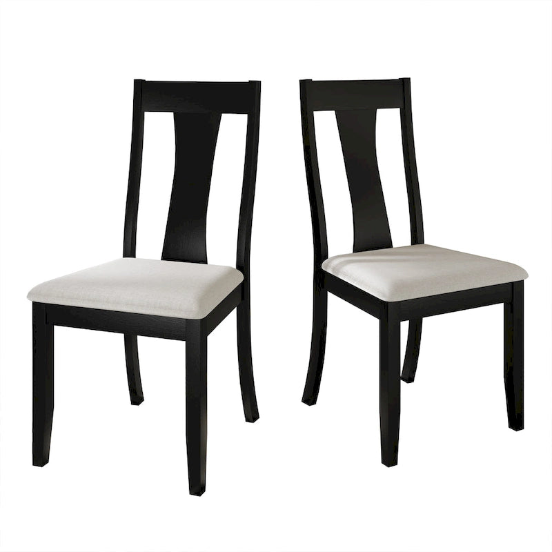 Chaises de salle à manger en bois de style vintage (lot de 2) - S.O.