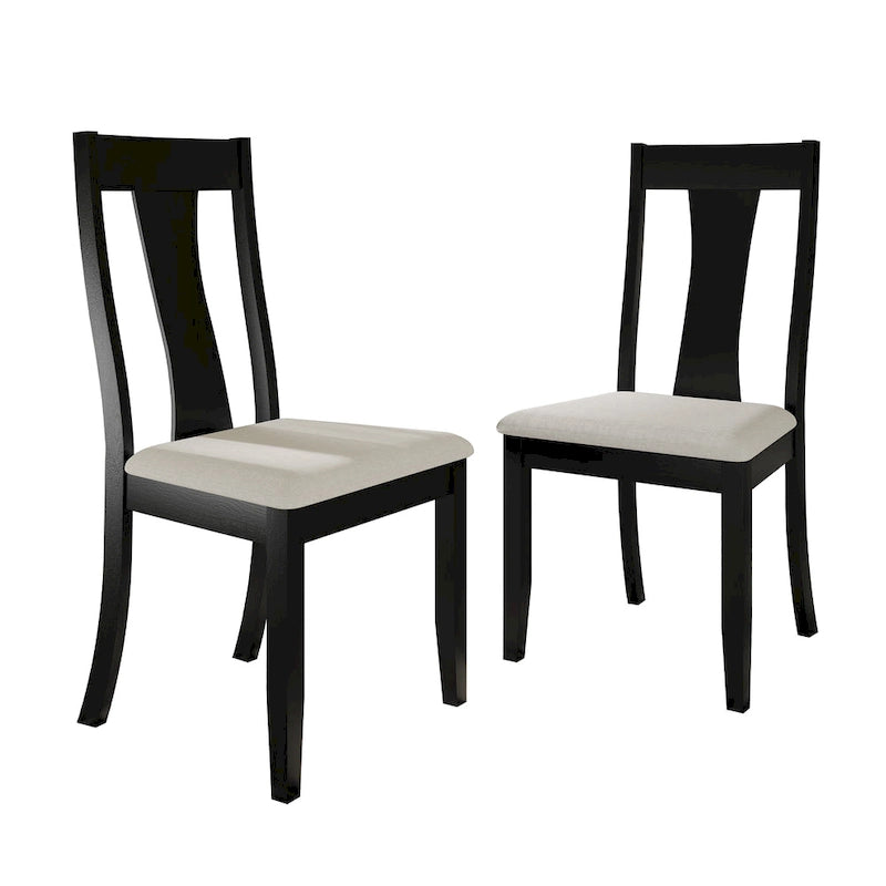 Chaises de salle à manger en bois de style vintage (lot de 2) - S.O.
