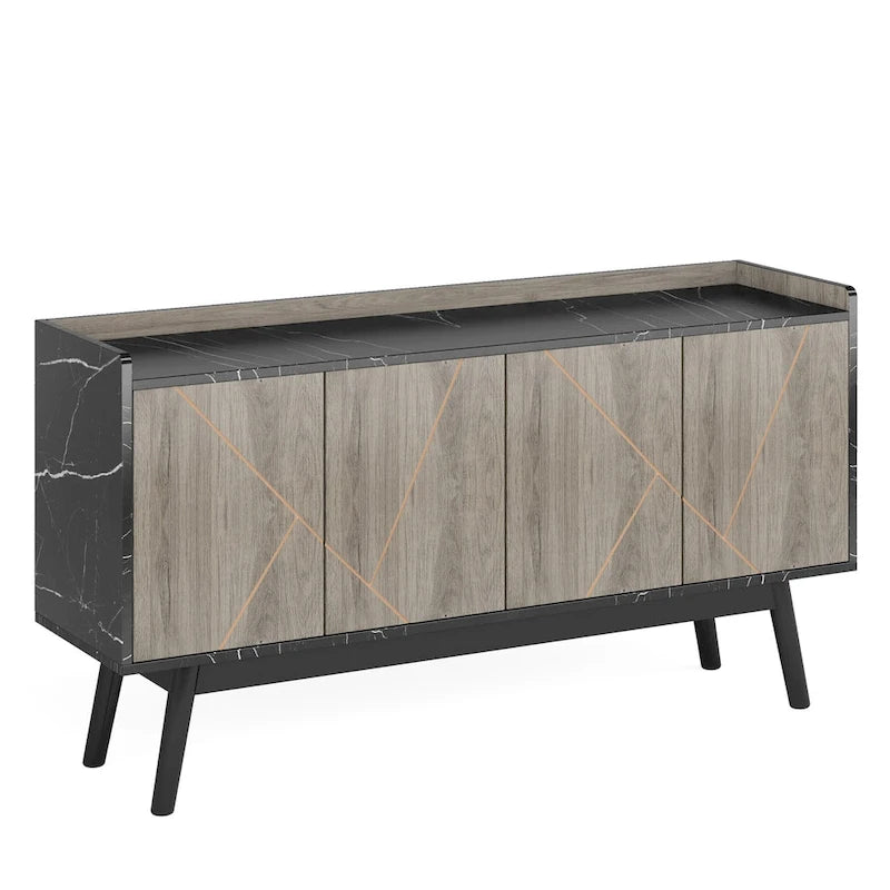 Table de buffet avec armoire de rangement pour cuisine