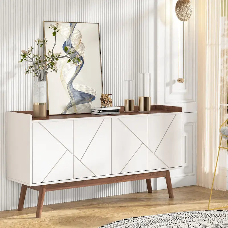 Table de buffet avec armoire de rangement pour cuisine
