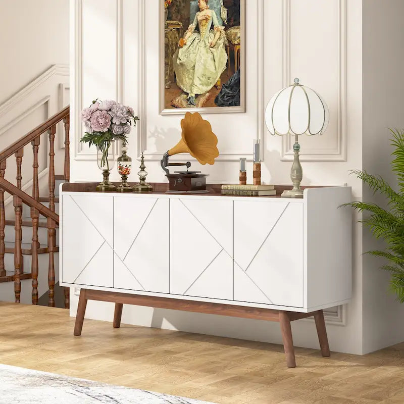 Table de buffet avec armoire de rangement pour cuisine