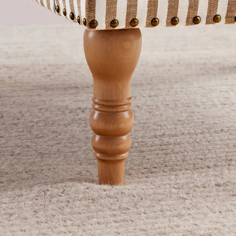Fauteuil d'appoint avec accoudoirs roulés - Lot de 2 - Bleu/Gris/Marron
