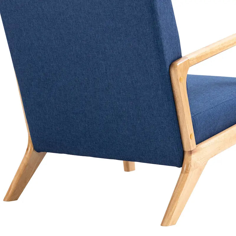 Fauteuil d'appoint rembourré Mid-Century Modern avec oreiller