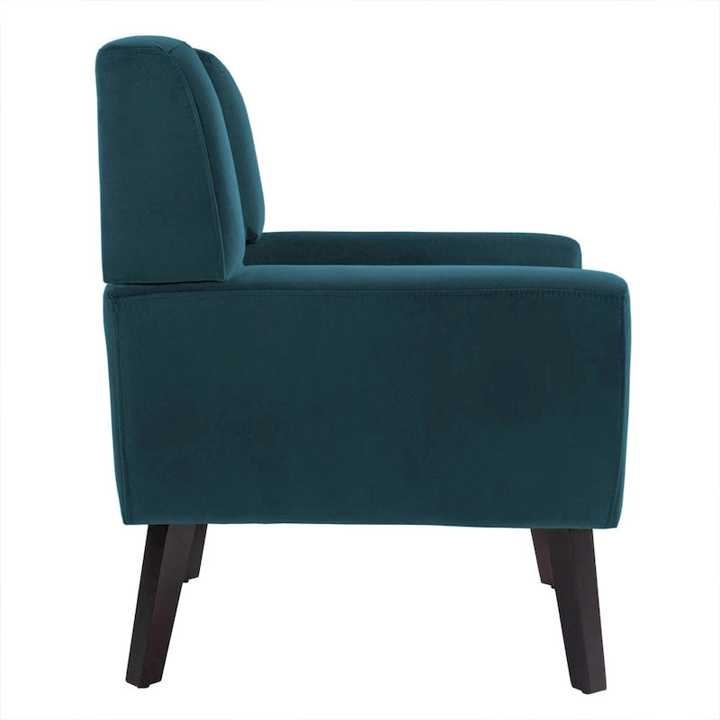 Fauteuils d'appoint capitonnés en velours, lot de 2