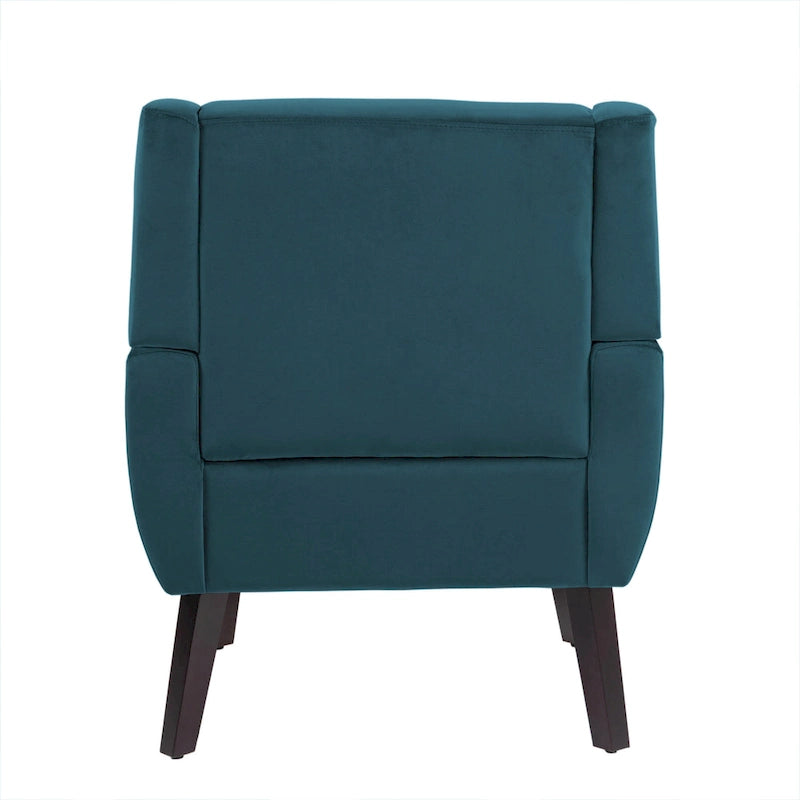 Fauteuils d'appoint capitonnés en velours, lot de 2