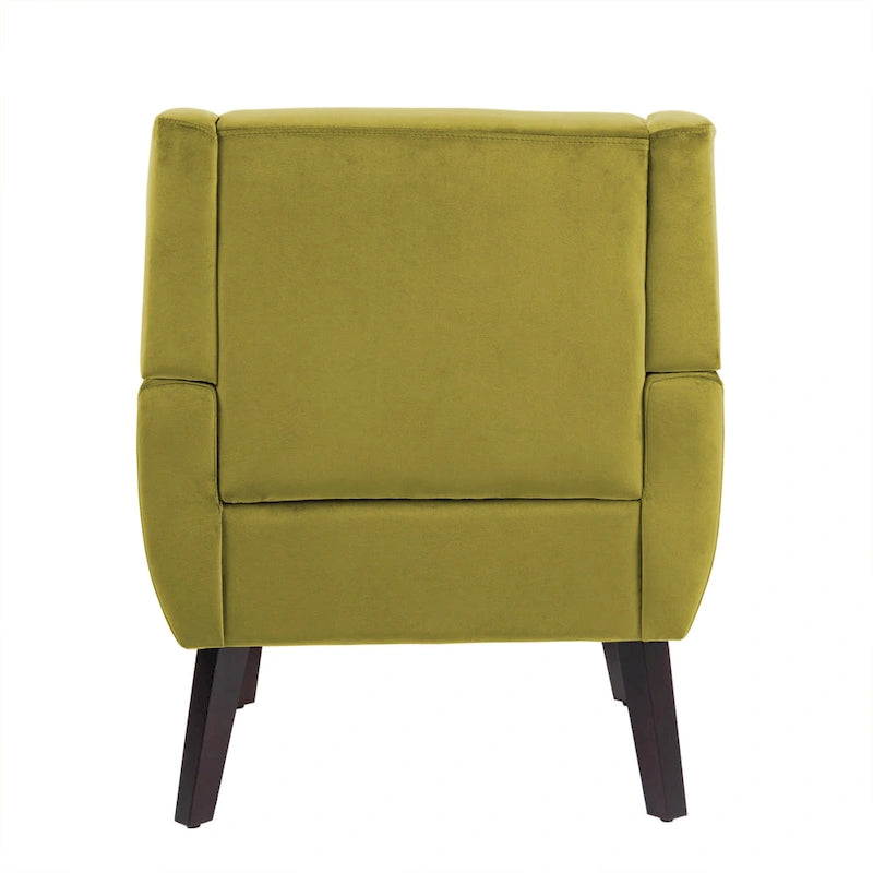 Fauteuils d'appoint capitonnés en velours, lot de 2