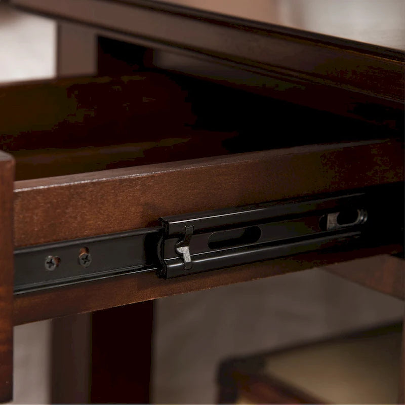 Table d'appoint avec lampe articulée et un tiroir