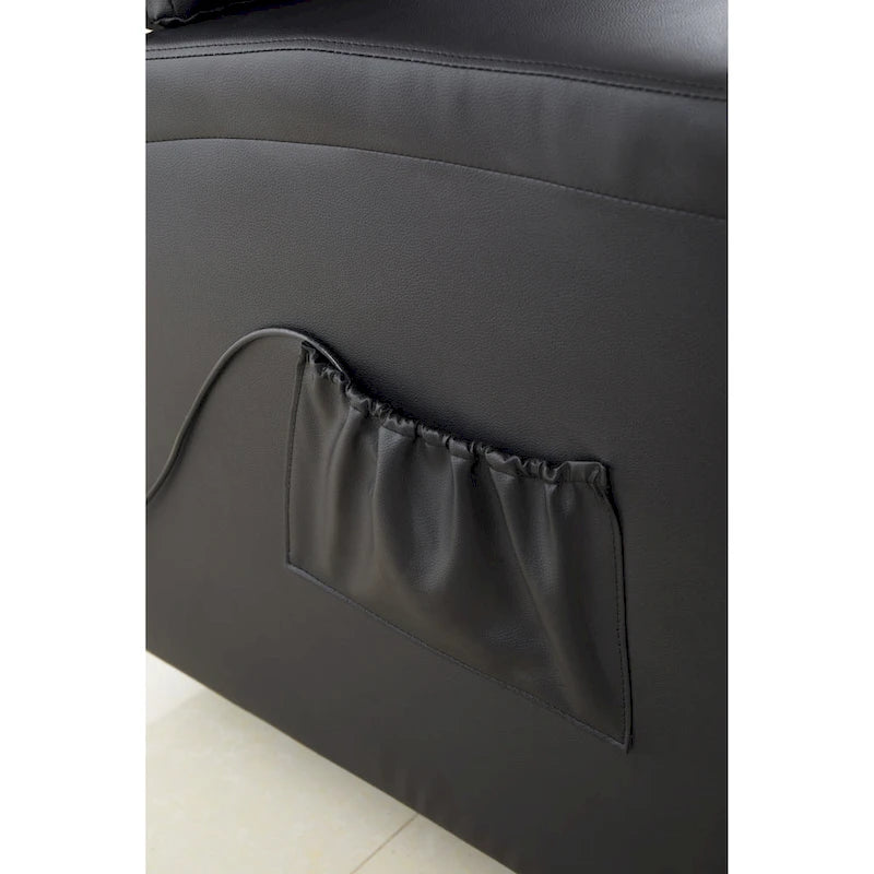Fauteuil inclinable releveur en cuir PU pour personnes âgées