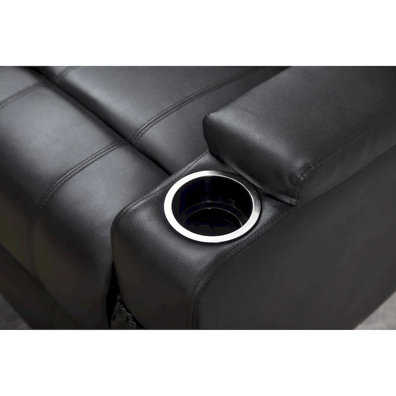 Fauteuil inclinable releveur en cuir PU pour personnes âgées