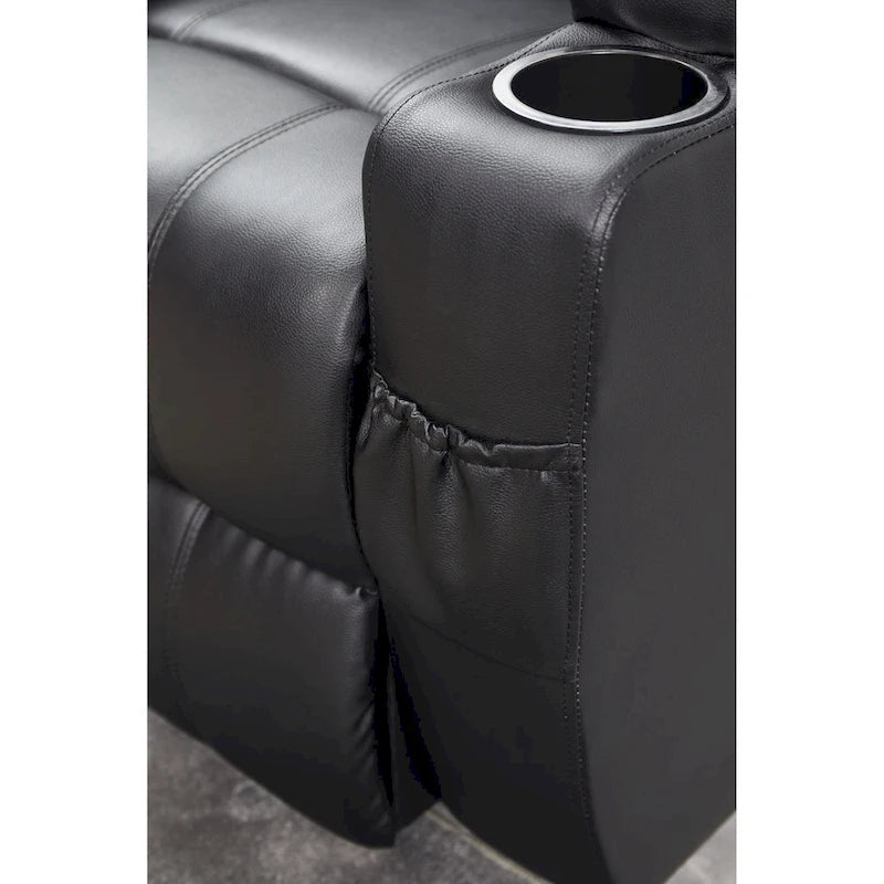 Fauteuil inclinable releveur en cuir PU pour personnes âgées
