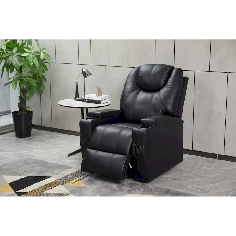 Fauteuil inclinable releveur en cuir PU pour personnes âgées