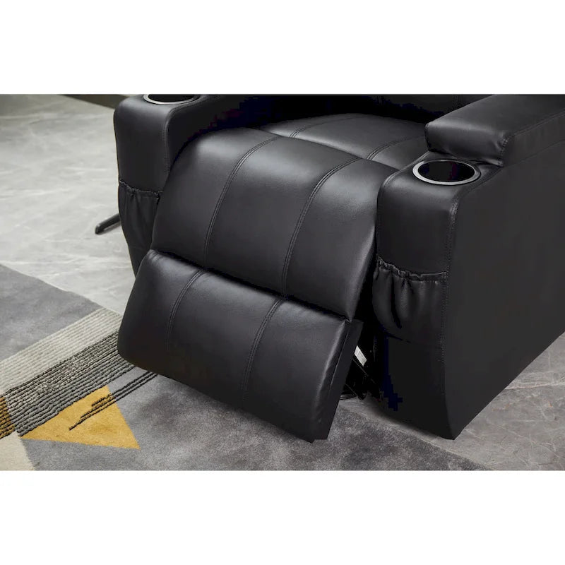 Fauteuil inclinable releveur en cuir PU pour personnes âgées