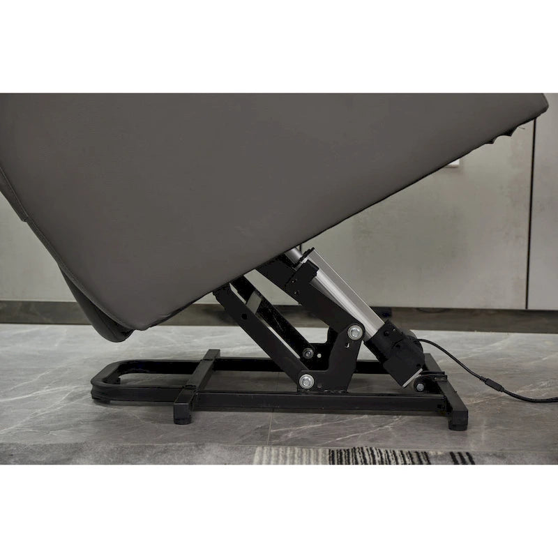 Fauteuil inclinable releveur en cuir PU pour personnes âgées