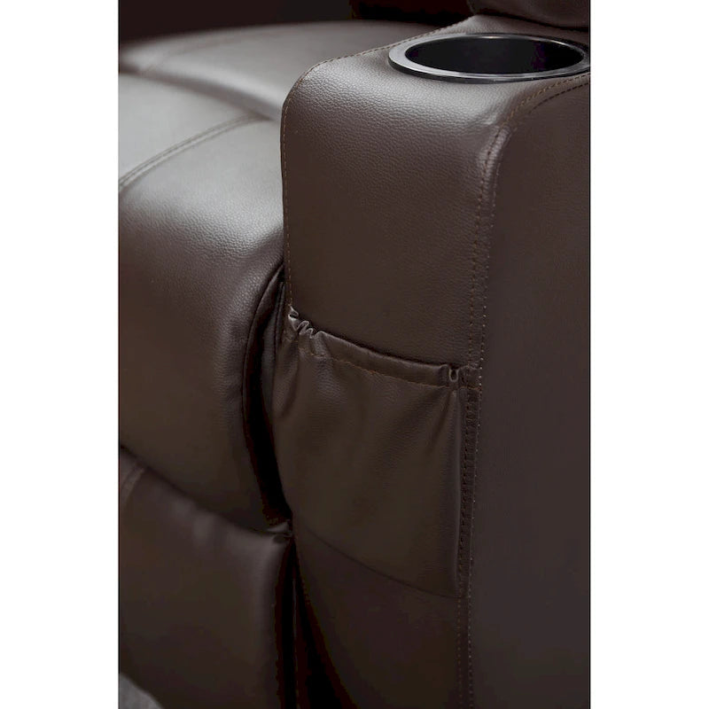 Fauteuil inclinable releveur en cuir PU pour personnes âgées