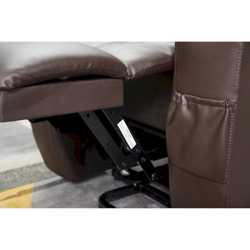 Fauteuil inclinable releveur en cuir PU pour personnes âgées