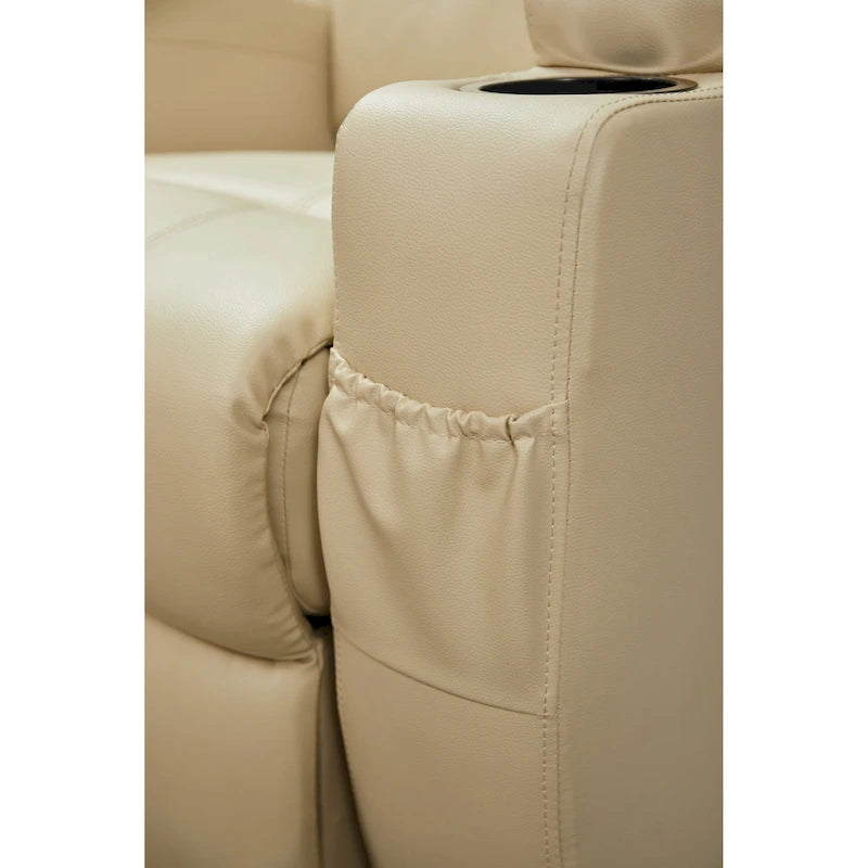 Fauteuil inclinable releveur en cuir PU pour personnes âgées